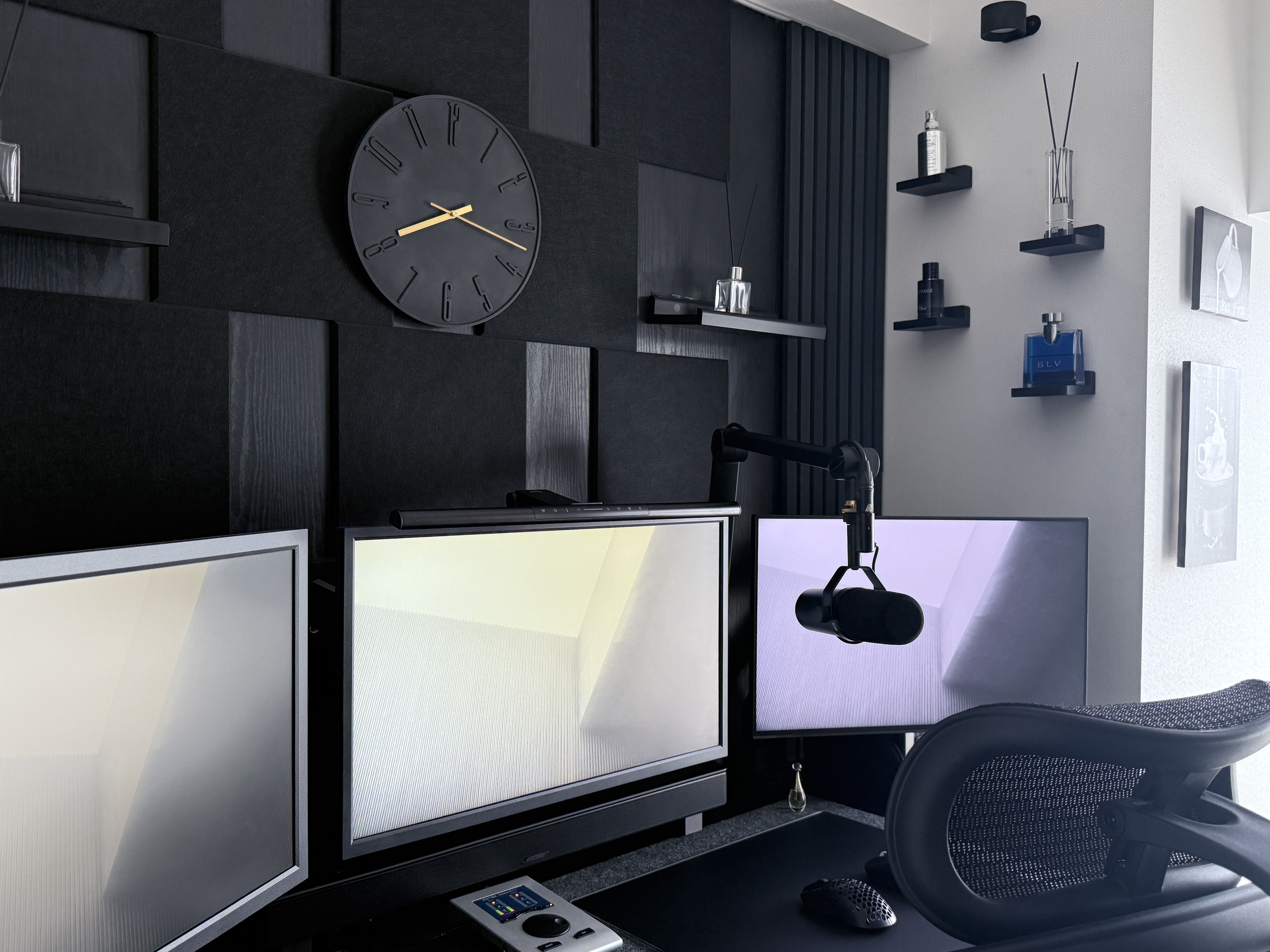 Black desk
