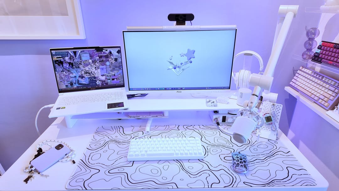 Y2K? "White × Purple"setup➰💿🐈⬛